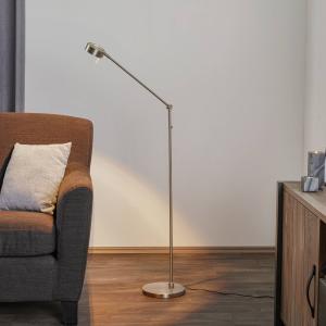 Knapstein Lampada LED da terra Elegance a 3 snodi, nichel