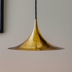 GUBI Semi lampada sospensione ottone lucido Ø 30cm