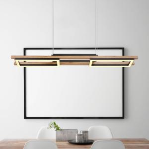 Globo Lampada LED a sospensione Illa in look legno