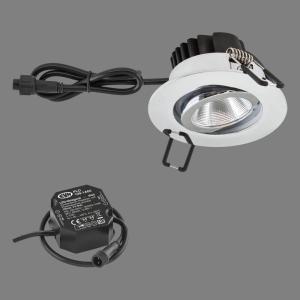 EVN PC65 luci incasso esterni tondo, 3.000K cromo