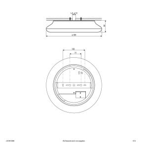 EVN Catino plafoniera LED, sensore, 30 cm