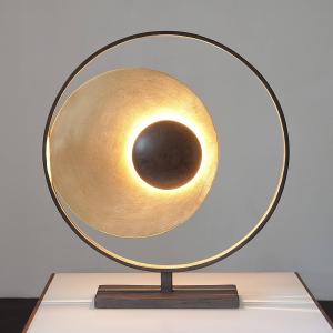 Holländer Lampada da tavolo Satellite oro-marrone, 58 cm