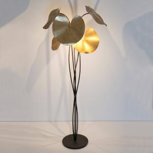 Holländer Lampada da terra LED Controversia, dorata