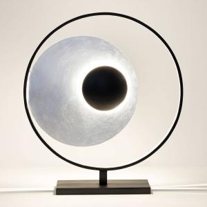 Holländer Lampada da tavolo Satellite, nero-argento H 58 cm