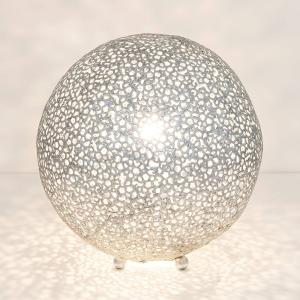Holländer Lampada da tavolo Lily Grande, Ø 43 cm, argento