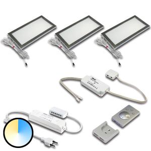 Hera Lampada da mobili Dynamic LED Sky set 3x acciaio