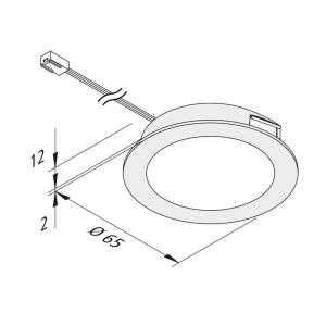 Hera Lampada LED mobili FAR 58, acciaio 3W 3.000K