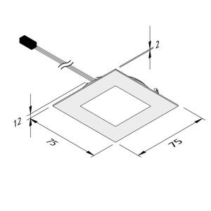 Hera Lampada LED mobili Dynamic FAQ 68 acciaio 3W CCT