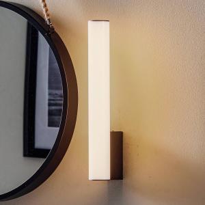 Helestra Loom LED da specchio, nero 30 cm