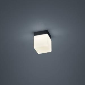 Helestra Keto plafoniera LED, cubo, nero