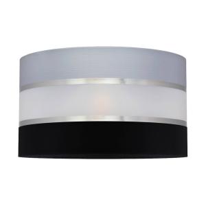 HELAM Paralume Helen E27 Ø35 H 20cm grigio/nero/argento