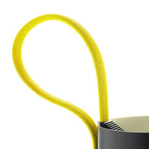 HAY Rope Trick piantana LED nero/giallo