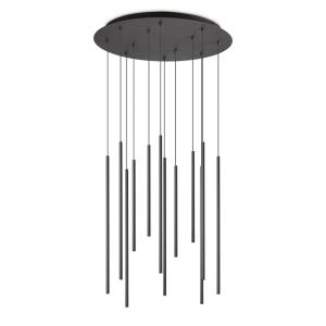 Ideallux Ideal Lux Filo LED a sospensione 12 luci nero