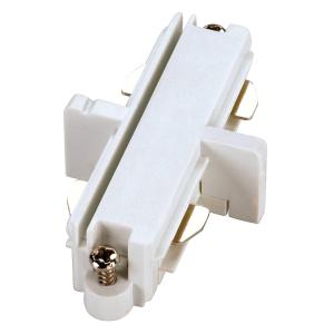 SLV Connettore diritto per bin. monofase a.t., bianco