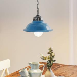 K.S. Verlichting Lampada sospensione vintage Porto Fino, blu