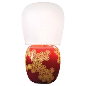 Kundalini Hive - lampada da tavolo in ceramica, rossa
