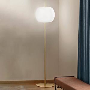 Kundalini Kushi XL lampada da terra, ottone