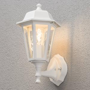 Konstsmide Deliziosa lampada a muro da esterno GRADO, bianca