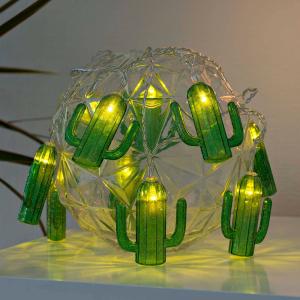 Catena luminosa LED Cactus, a batteria