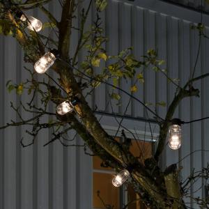 Catena luminosa Biergarten 10 tubi LED luce calda