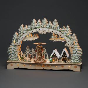 Konstsmide Christmas Arco luminoso LED con figure rotanti