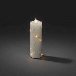 Konstsmide Christmas Candela LED di cera crema colore luce…