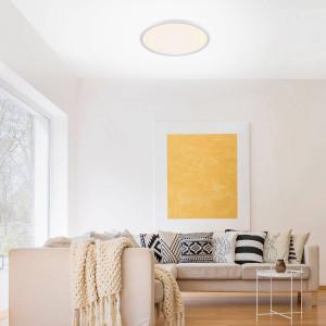 Leuchten Direkt Plafoniera LED Flat CCT, Ø 40 cm, bianco