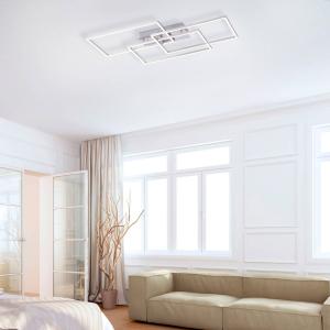 Leuchten Direkt Plafoniera LED Iven, dim, acciaio, 82x50cm