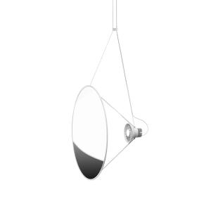 Luceplan Amisol sospensione LED Ø 75cm argento