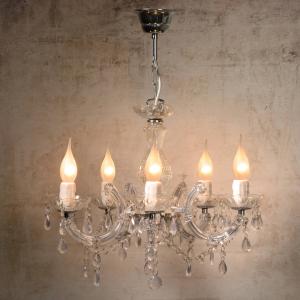 Lucide Lampadario elegante Arabesque, trasparente