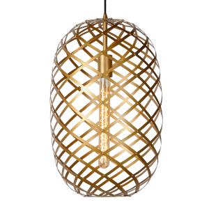 Lucide Lampada sospensione Wolfram Ø 32 cm, oro satinato