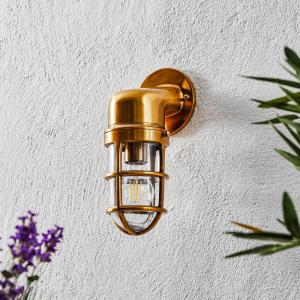 Lucide Applique esterni Dudley sporgente in basso, ottone