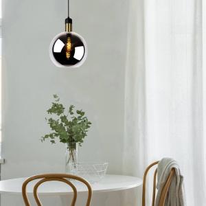 Lucide Lampada a sospensione Julius, 1 luce, fumè, Ø 28cm