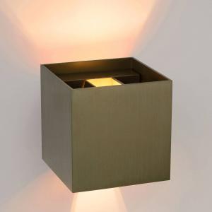 Lucide Applique LED Xio, angolare, ottone anticato