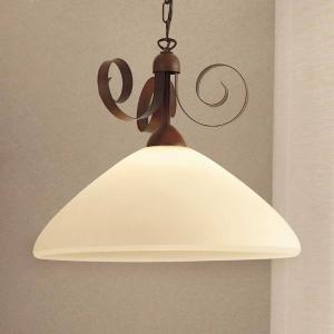 Lampada a sospensione Francesco di stile rurale