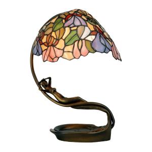 Clayre&Eef Eccellente lampada da tavolo Eve in stile Tiffany
