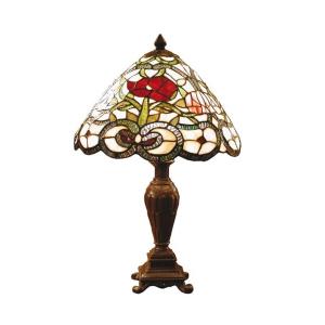Clayre&Eef Flora - classica lampada da tavolo, Tiffany