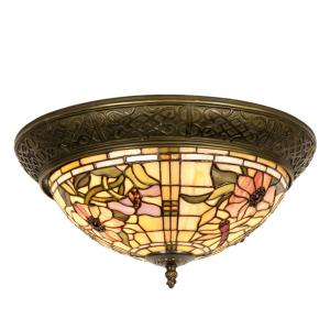 Clayre&Eef Mira - lampada da soffitto in stile Tiffany
