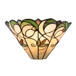 Clayre&Eef Applique 5208 con vetro in crema-verde