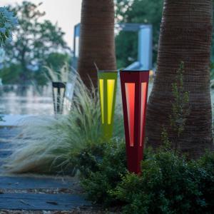 Les Jardins Fiaccola LED solare Tinka a sensore, 62 cm grig…