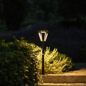 Les Jardins Lampione LED solare Metro con sensore, grigio