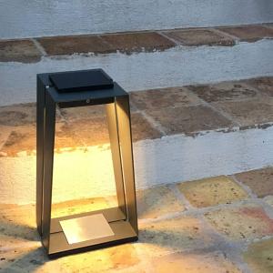 Les Jardins Lanterna LED solare Skaal alluminio, 40 cm, gri…
