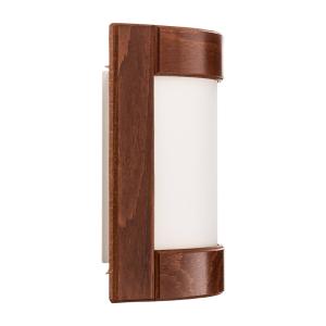 Lamkur Applique Zanna di legno altezza 22 cm rustica