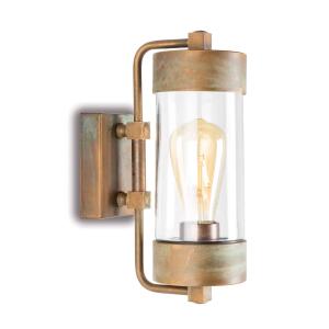 Moretti Luce Applique da esterni Silindar 3389, ottone / tr…