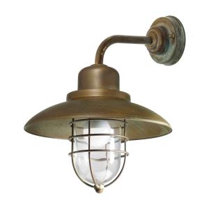 Moretti Luce Applique Patio Cage 3303 ottone/trasparente