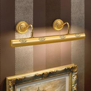 Masiero Henrika - lampada da quadri dorata e decorata