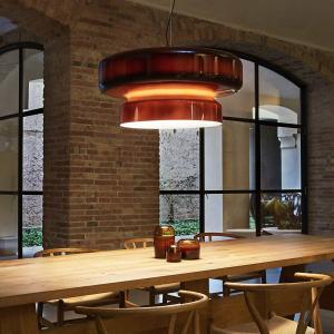 MARSET Bohemia lampada a sospensione, E27, ambra