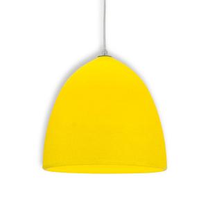Näve Lampada a sospensione Fancy in silicone giallo