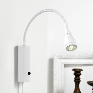 Nordlux lampada da parete a LED Mento, flessibile, bianca