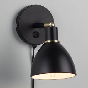 Nordlux lampada nera da parete Ray con lume orientabile